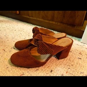 Madewell zoe bow heeled mule
